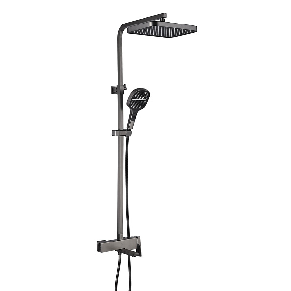 Душевая система Rose R1056T, оружейная сталь