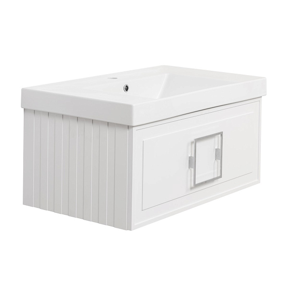 Тумба под раковину подвесная La Fenice Cubo FNC-01-CUB-B-80, белая