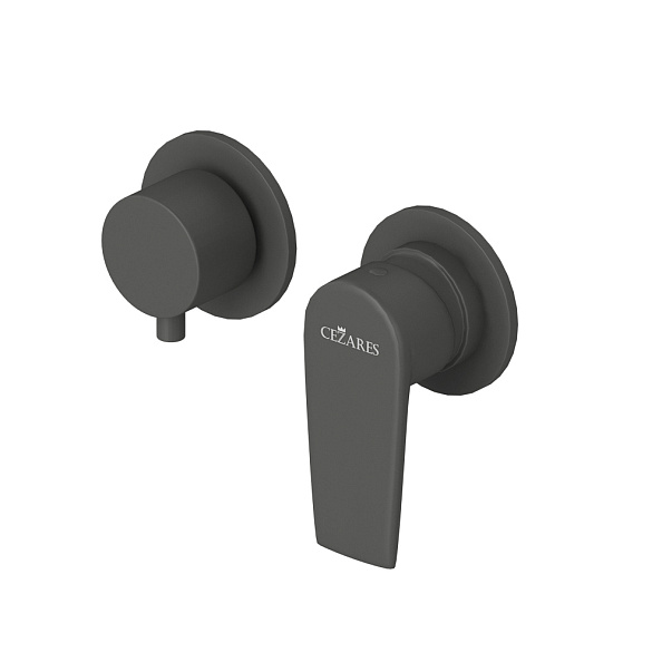 Встраиваемый смеситель для душа Cezares Nautic, черный матовый (NAUTIC-VDIM2-M-NOP)