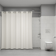 Штора для ванной IDDIS Бэйс (Base) 200x240 см, полиэстер, светло-бежевый (TL01P24i11)