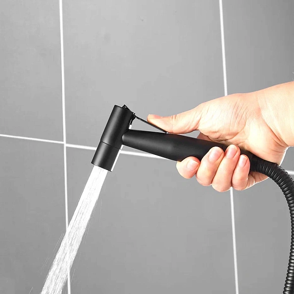 Гигиенический душ со смесителем Shevanik S147H, черный