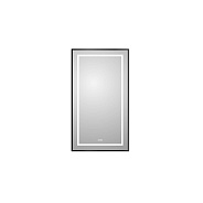 Зеркало в алюминиевой раме со встроенным светильником, и подогревом BelBagno Kraft 500 х 32 х 900 (SPC-KRAFT-500-900-LED-TCH-WARM-NERO)