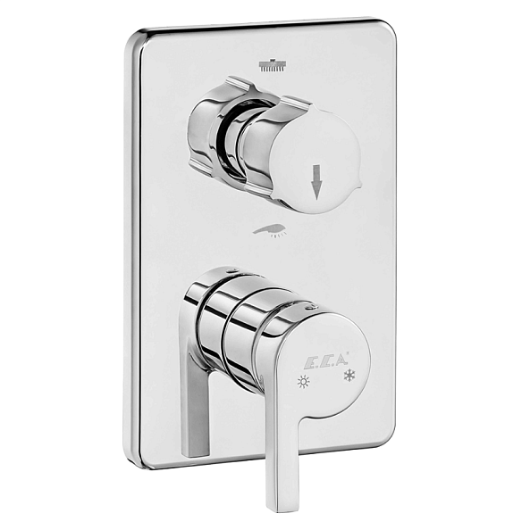 Смеситель для ванны E.C.A ICON,2 режима (внешняя часть) (102167201HEX-KDE)