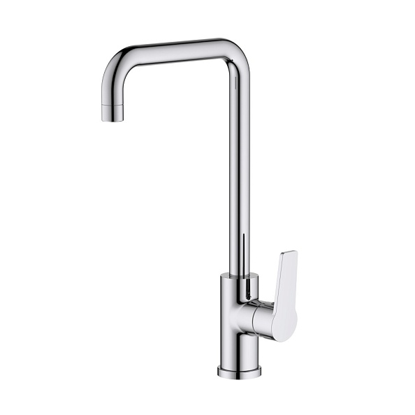 AQ1781CR ЛУГАНО смеситель для кухни (квадратный излив)