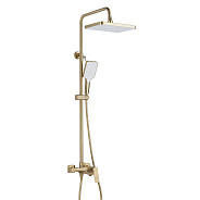 Душевая система Shevanik S4436G, золотой сатин