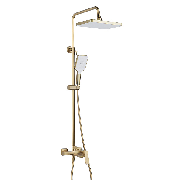 Душевая система Shevanik S4436G, золотой сатин