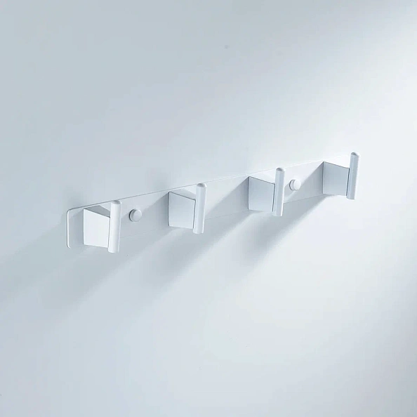 Планка с 4 крючками  Shevanik SG5741C, белый