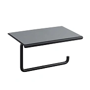 Держатель для туалетной бумаги с полочкой Shevanik SZ15H, черный