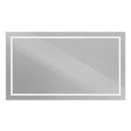 Зеркало в алюминиевой раме со встроенным светильником BelBagno Kraft 1400 х 32 х 800 (SPC-KRAFT-1400-800-SENS-AL)