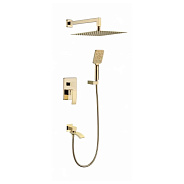 Душевая система встраиваемая Grocenberg GB5007GO, золото