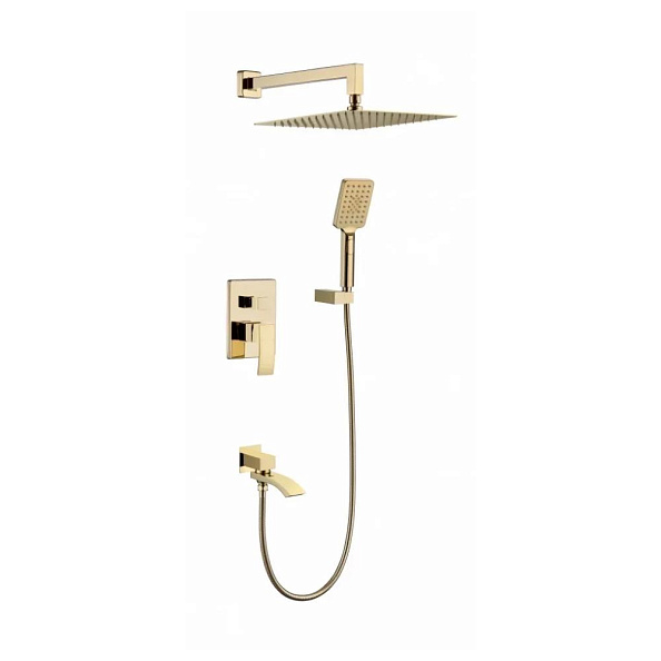 Душевая система встраиваемая Grocenberg GB5007GO, золото
