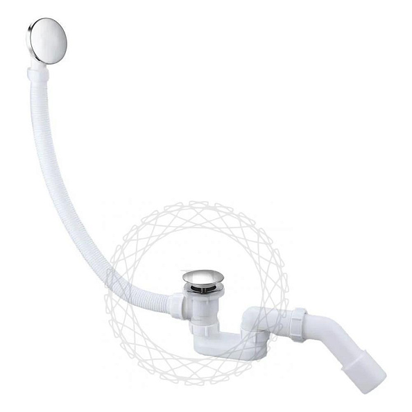 Слив-перелив (автомат, 90 см.) FILARETE FL90CR, хром