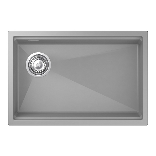 Кухонная мойка Rivelato LINO LN-654-L серый металлик