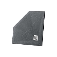 Поддон для душа из искусственного камня Vincea (VST-4SP9090A), 900х900х25 мм, антрацит