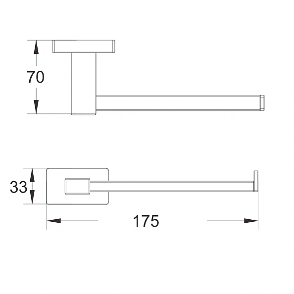 Держатель для туалетной бумаги Shevanik SG5615T, оружейная сталь