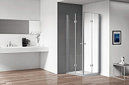 Душевой уголок Cezares Eco 80x100x195 мм, прямоугольный, хром (ECO-O-ASH-2-80/100-C-Cr)