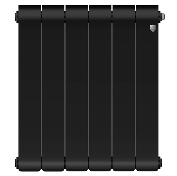 Радиатор биметаллический Royal Thermo Infinity 300 Noir Sable VR80 6 секций, нижнее подключение