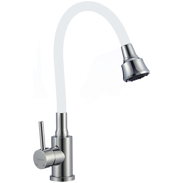 Смеситель для кухни с гибким изливом и режимом душ Fmark FS8288A-02, хром