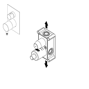 Внутренняя часть Ritmonio назначение-смеситель для ванны и душа, для однорычажного, не окрашен (PM0020M)
