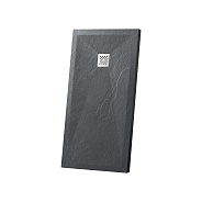 Поддон для душа из искусственного камня Vincea (VST-4SR8011A), 1100х800х25 мм, антрацит