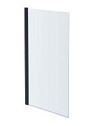 AQ DEL SBA 08015GM Шторка на ванну, одноэлементная, поворотная 800X1500 профиль оружейная сталь, стекло прозрачное