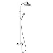 Душевая система Showerpipe 200 1jet с термостатом для ванны Hansgrohe Vernis Blend 26274000, хром