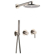 Душевая система встраиваемая (без излива) Grocenberg GB5090NK, никель