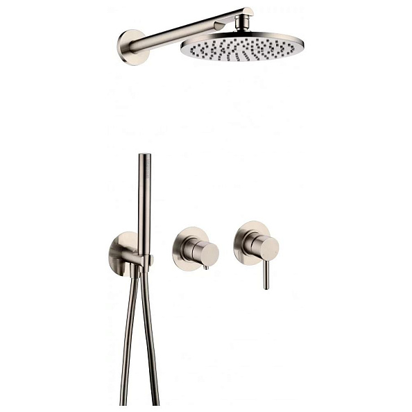 Душевая система встраиваемая (без излива) Grocenberg GB5090NK, никель