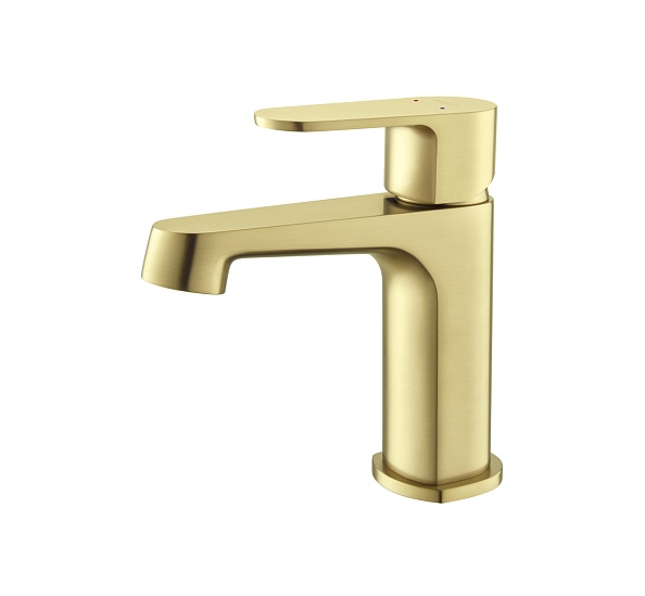 AQ1210BG ОБЕРОН смеситель для раковины 98, без донного клапана, шлиф. золото