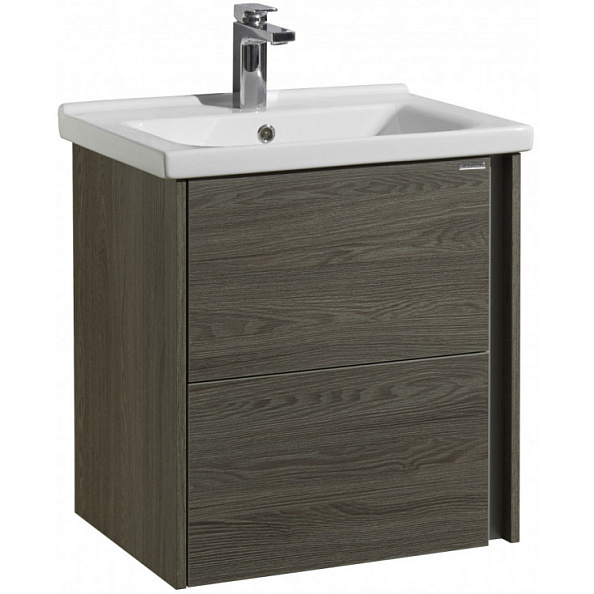 1A2314K1SXC80 Набор Aquaton: 1A231401SXC80 Тумба-умывальник Стоун 60 грецкий орех/ 1WH302421 Раковина Миранда 60