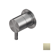 Вентиль Ritmonio Diametro35 Inox, переключающий (дивертор), на 3 выхода, 1/2", Brushed Champagne Stainless Steel PVD (E0BA0139ESPF44)