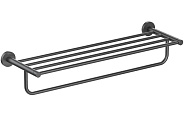 AQ4115MB ЕВРОПА полка для полотенец, матовый черный