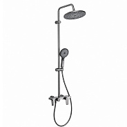 Душевая система FRAP F24201-9, оружейная сталь