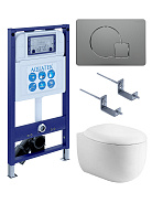 SET AQUATEK АЛЬТАИР cm-070 4в1 (рама AQUATEK INS-0000025 +крепление KKI-0000002 +кнопка KDI-0000070 +унитаз AQ1980-00 +тонкое сиденье с механиз)