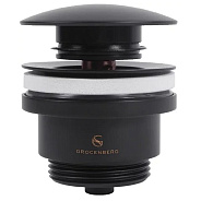 Донный клапан для раковины Grocenberg GB106BL, черный
