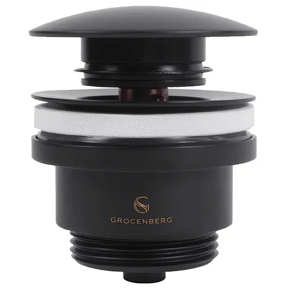 Донный клапан для раковины Grocenberg GB106BL, черный