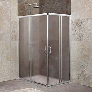 Душевой уголок BelBagno Unique 100x75x190 см, прямоугольный, хром (UNIQUE-AH-2-100/115-75/90-P-Cr)