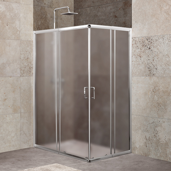 Душевой уголок BelBagno Unique 100x75x190 см, прямоугольный, хром (UNIQUE-AH-2-100/115-75/90-P-Cr)