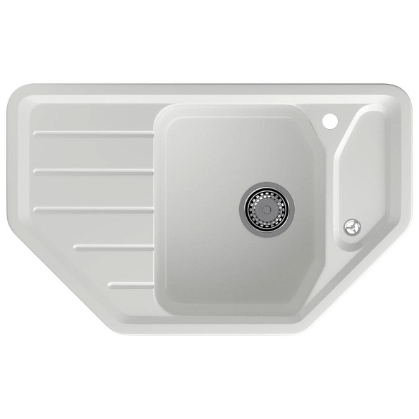 Кухонная мойка GranFest CORNER 800E, иней