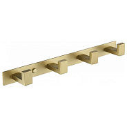 Планка с крючками Grocenberg AC0014MG, матовое золото