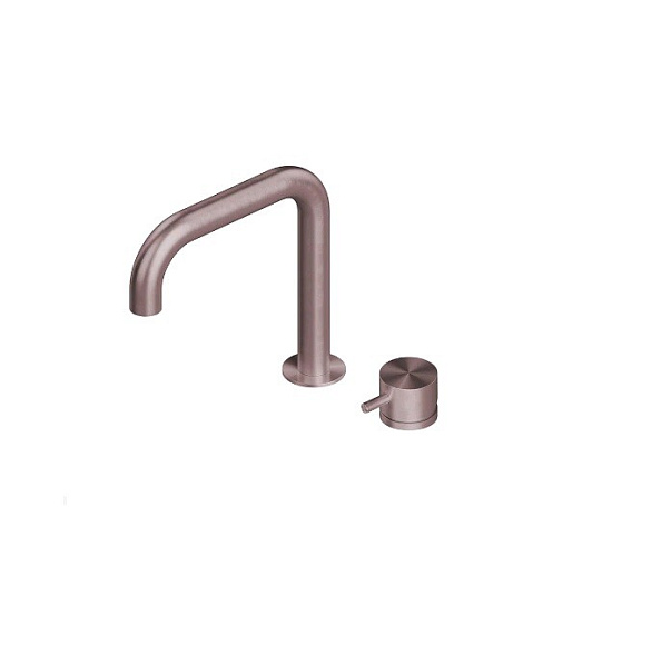 Смеситель для раковины Quadro design Source, золото розовое (12 07 OR)