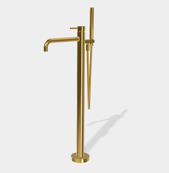 Смеситель для ванны Fima Carlo Frattini Spillo Up, золото (F3034/6NOR)