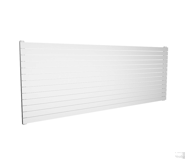 Трубчатый радиатор КЗТО Соло Г 1-2000-12 белый, нижнее подключение, разнесенное по сторонам