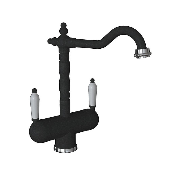 Смеситель для кухни с подключением фильтра Florentina АРИЯ 333.21H.2113.102, черный