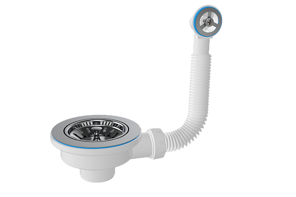 Выпуск NOVA для сифона 3 1/2" с круглым переливом (1038)