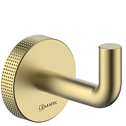 Крючок для полотенец Lemark BELUGA, сталь, брашированное светлое золото (LMA-8011S1-BRLG)