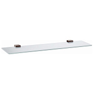 Полка стеклянная Rav Slezak NIL NLA0900/60MGL, серый металлик глянцевый