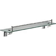 Полка стеклянная FRAP F30607, хром