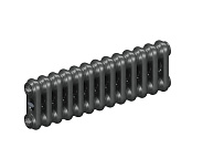 Стальной трубчатый радиатор Rifar Tubog 2018 B1, 13 секций титан, боковое подключение