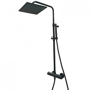 Душевая система с термостатом Webert Elio EL980515560METAL, черный